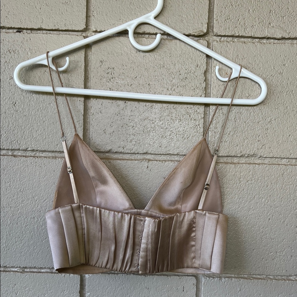 Alexander Wang Nude Silk Bralette - Picture 4 of 4